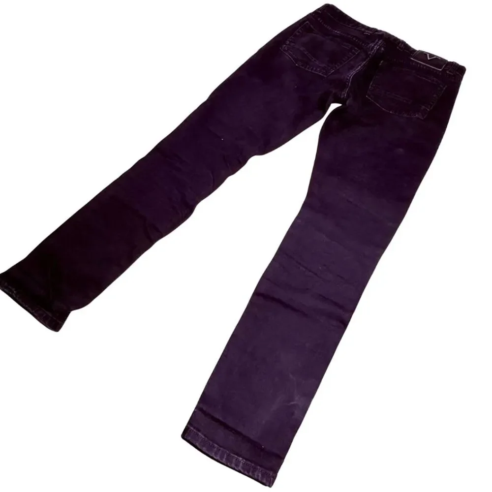 V1969 Italia Men's Abbigliamento Sportivo SRL Moto Skinny Jeans Black Size 32x32